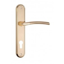 SIBA Ручка входная Lucca на планке (85 мм) золотомат.золото